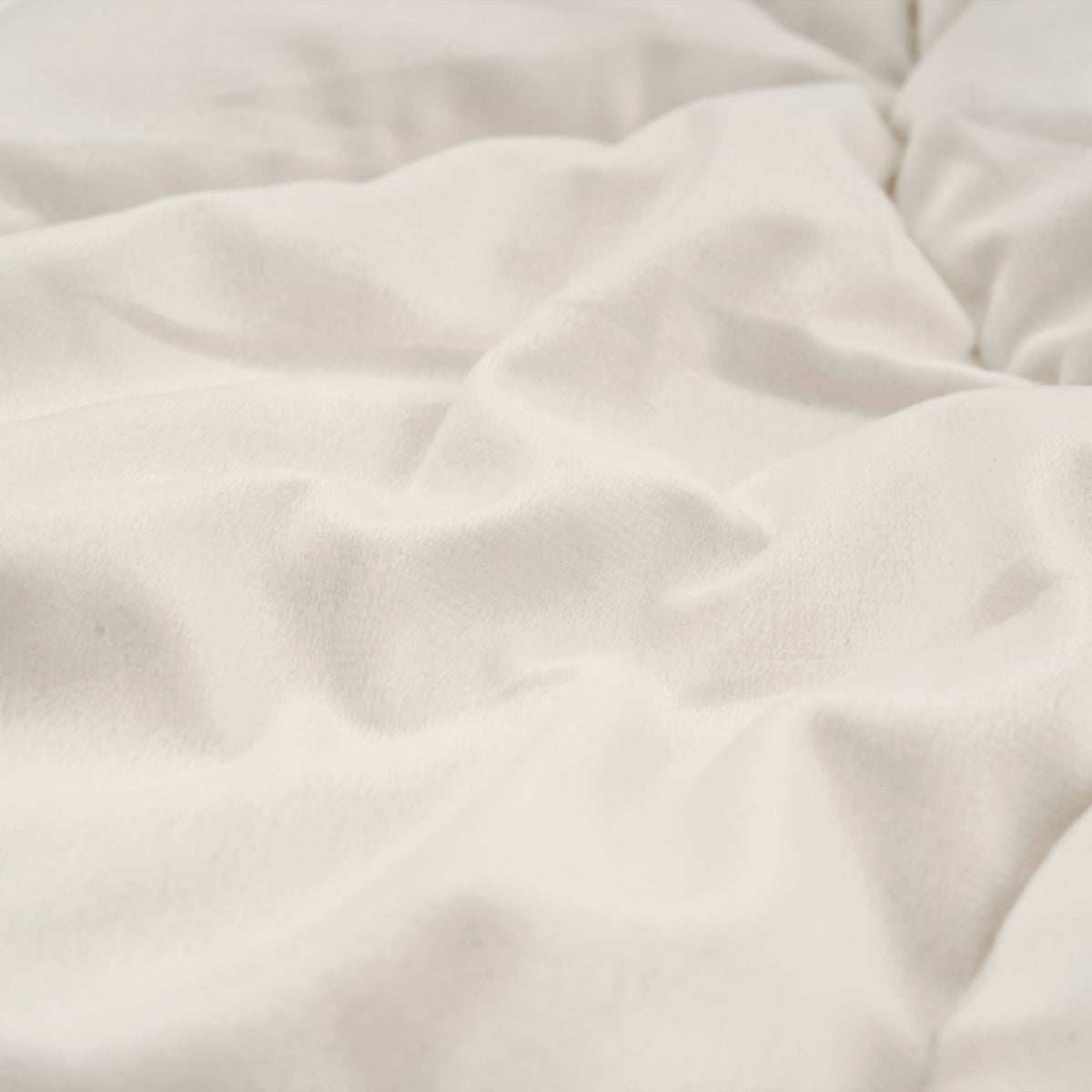 All-in One Lazy Velvet Dekbed gebroken wit/ crème  - Dekbed met kussensloop 140x200cm