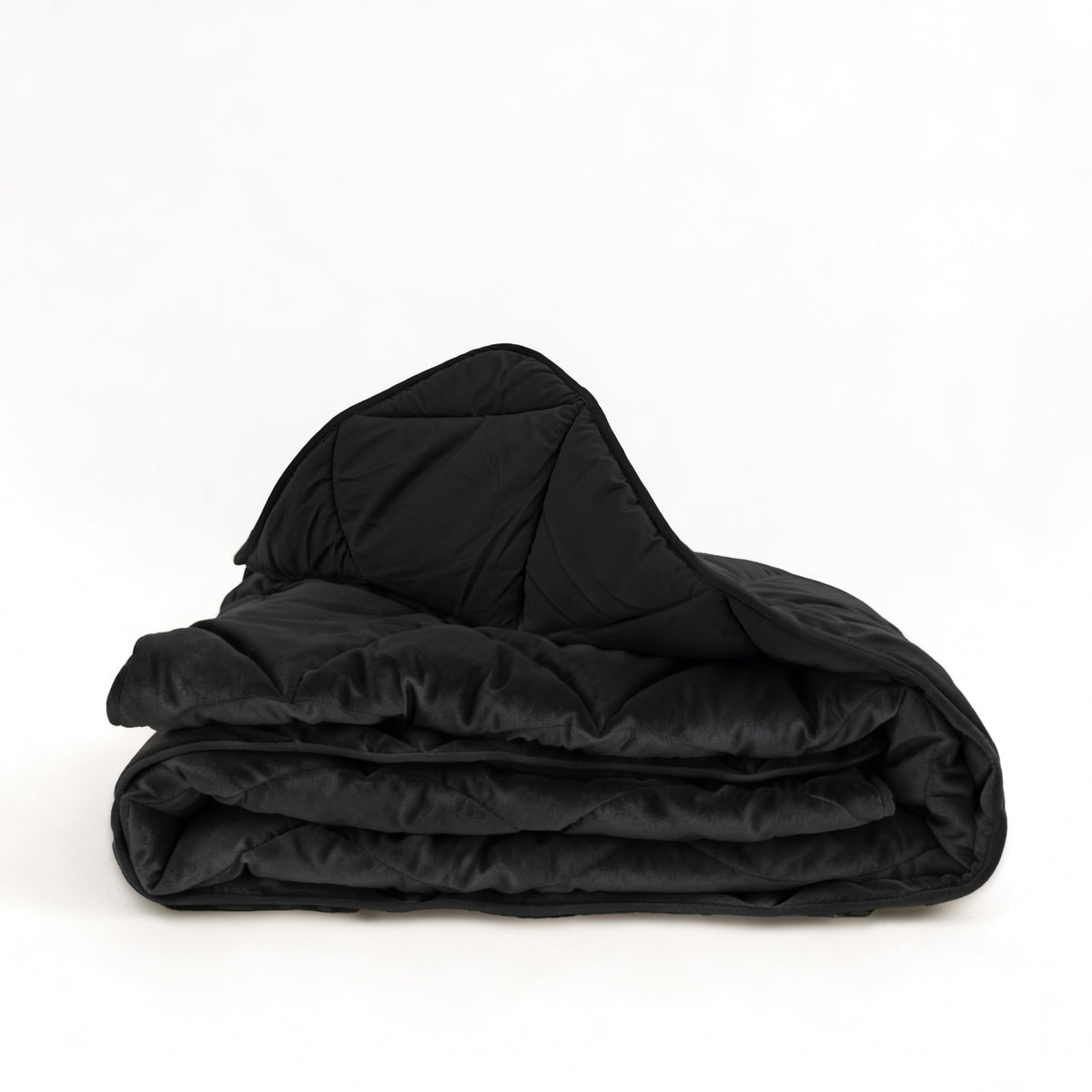 All-in One Lazy Velvet Dekbed Zwart - Dekbed met kussensloop 140x200cm