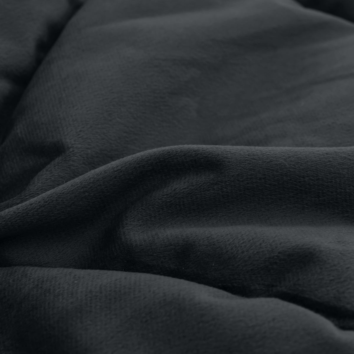 All-in One Lazy Velvet Dekbed Zwart - Dekbed met kussensloop 140x200cm