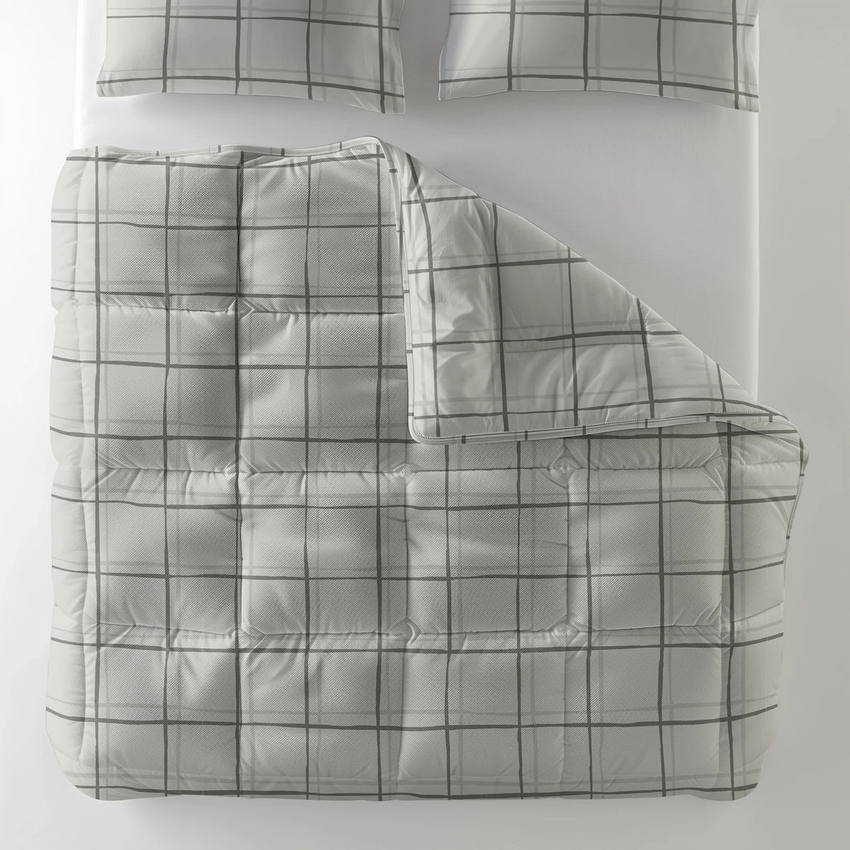 Dekbed en Overtrek in een  -  240 x 220cm - 2 x kussenslopen 60x70 - Wit